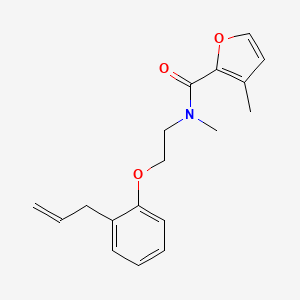 molecular formula C18H21NO3 B3877236 N-[2-(2-allylphenoxy)ethyl]-N,3-dimethyl-2-furamide 