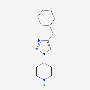 4-[4-(cyclohexylmethyl)-1H-1,2,3-triazol-1-yl]piperidine trifluoroacetate