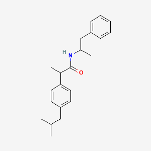 molecular formula C22H29NO B3877300 2-(4-isobutylphenyl)-N-(1-methyl-2-phenylethyl)propanamide 