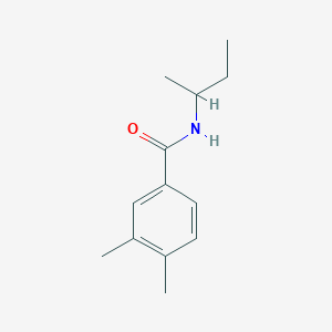 molecular formula C13H19NO B3877335 N-(sec-butyl)-3,4-dimethylbenzamide 