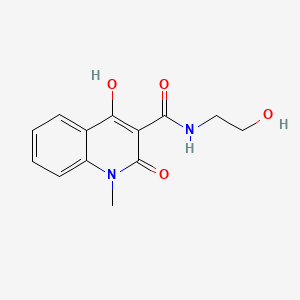 molecular formula C13H14N2O4 B3877341 4-hydroxy-N-(2-hydroxyethyl)-1-methyl-2-oxo-1,2-dihydro-3-quinolinecarboxamide 