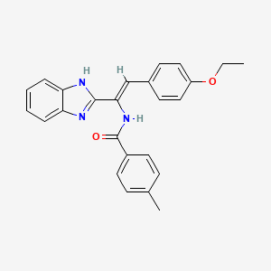 N-[1-(1H-benzimidazol-2-yl)-2-(4-ethoxyphenyl)vinyl]-4-methylbenzamide