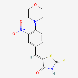 5-[4-(4-morpholinyl)-3-nitrobenzylidene]-2-thioxo-1,3-thiazolidin-4-one