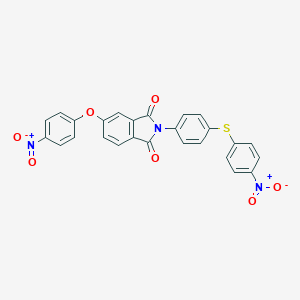 molecular formula C26H15N3O7S B387754 5-(4-nitrophenoxy)-2-{4-[(4-nitrophenyl)sulfanyl]phenyl}-1H-isoindole-1,3(2H)-dione 