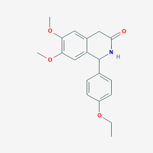 molecular formula C19H21NO4 B3877600 1-(4-ethoxyphenyl)-6,7-dimethoxy-1,4-dihydro-3(2H)-isoquinolinone 