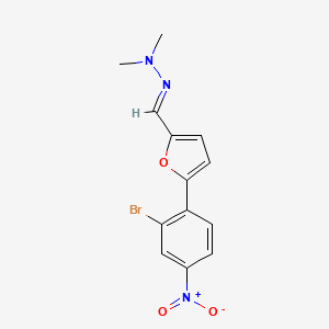 5-(2-bromo-4-nitrophenyl)-2-furaldehyde dimethylhydrazone