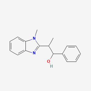 2-(1-methyl-1H-benzimidazol-2-yl)-1-phenyl-1-propanol