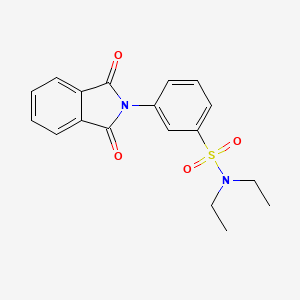 molecular formula C18H18N2O4S B3877644 3-(1,3-dioxo-1,3-dihydro-2H-isoindol-2-yl)-N,N-diethylbenzenesulfonamide 