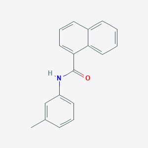 molecular formula C18H15NO B387766 N-(3-Methylphenyl)-1-naphthamide 