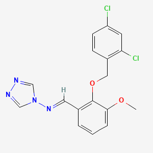 N-{2-[(2,4-dichlorobenzyl)oxy]-3-methoxybenzylidene}-4H-1,2,4-triazol-4-amine