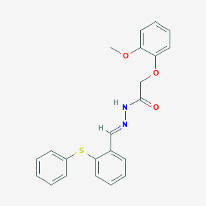 2-(2-methoxyphenoxy)-N'-[2-(phenylthio)benzylidene]acetohydrazide