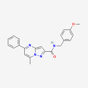 N-(4-methoxybenzyl)-7-methyl-5-phenylpyrazolo[1,5-a]pyrimidine-2-carboxamide