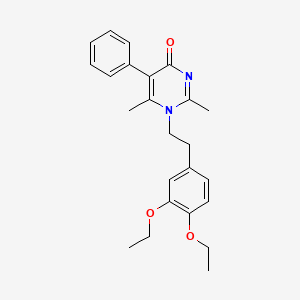 1-[2-(3,4-diethoxyphenyl)ethyl]-2,6-dimethyl-5-phenyl-4(1H)-pyrimidinone
