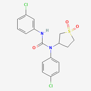 N'-(3-chlorophenyl)-N-(4-chlorophenyl)-N-(1,1-dioxidotetrahydro-3-thienyl)urea