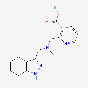 2-{[methyl(4,5,6,7-tetrahydro-1H-indazol-3-ylmethyl)amino]methyl}nicotinic acid