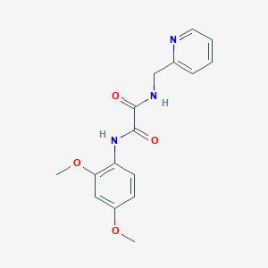 molecular formula C16H17N3O4 B3877988 N-(2,4-dimethoxyphenyl)-N'-(2-pyridinylmethyl)ethanediamide 
