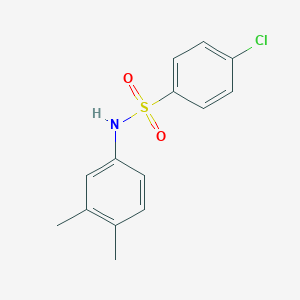molecular formula C14H14ClNO2S B387804 4-chloro-N-(3,4-dimethylphenyl)benzenesulfonamide 