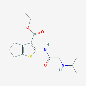ethyl 2-[(N-isopropylglycyl)amino]-5,6-dihydro-4H-cyclopenta[b]thiophene-3-carboxylate