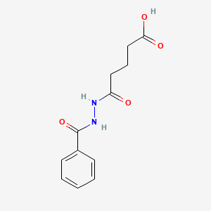 molecular formula C12H14N2O4 B3878090 5-(2-benzoylhydrazino)-5-oxopentanoic acid 