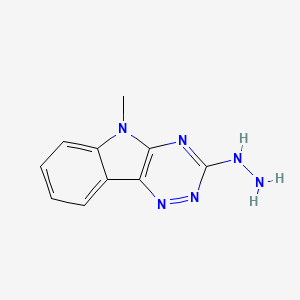 molecular formula C10H10N6 B3878165 3-hydrazino-5-methyl-5H-[1,2,4]triazino[5,6-b]indole 