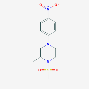 2-methyl-1-(methylsulfonyl)-4-(4-nitrophenyl)piperazine