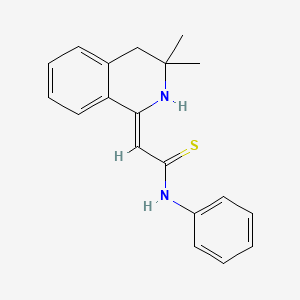 2-(3,3-dimethyl-3,4-dihydro-1(2H)-isoquinolinylidene)-N-phenylethanethioamide