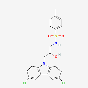 N-[3-(3,6-dichloro-9H-carbazol-9-yl)-2-hydroxypropyl]-4-methylbenzenesulfonamide