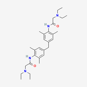 molecular formula C29H44N4O2 B3878573 N,N'-[methylenebis(2,6-dimethyl-4,1-phenylene)]bis[2-(diethylamino)acetamide] 