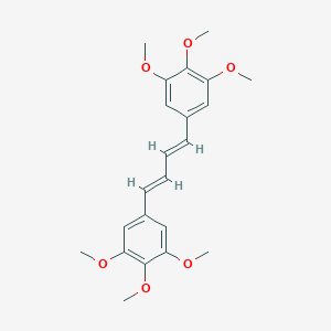 molecular formula C22H26O6 B038786 1,1'-(1,3-丁二烯-1,4-二基)双(3,4,5-三甲氧基苯) CAS No. 123220-48-4
