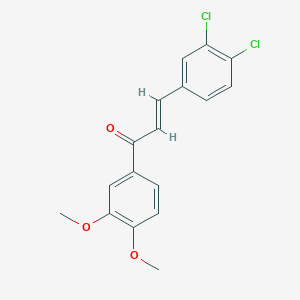 3-(3,4-dichlorophenyl)-1-(3,4-dimethoxyphenyl)-2-propen-1-one