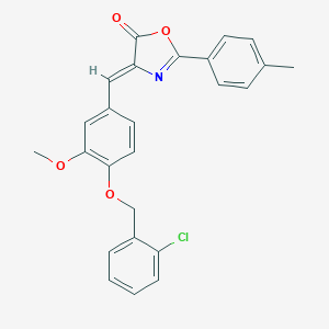 4-{4-[(2-chlorobenzyl)oxy]-3-methoxybenzylidene}-2-(4-methylphenyl)-1,3-oxazol-5(4H)-one
