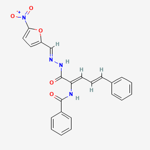 N-[1-({2-[(5-nitro-2-furyl)methylene]hydrazino}carbonyl)-4-phenyl-1,3-butadien-1-yl]benzamide