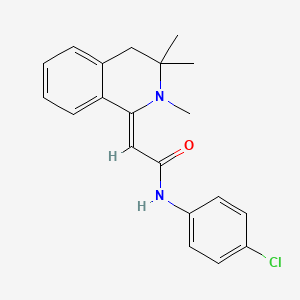 N-(4-chlorophenyl)-2-(2,3,3-trimethyl-3,4-dihydro-1(2H)-isoquinolinylidene)acetamide