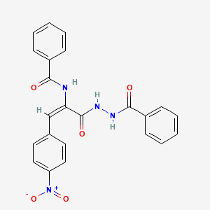 N-[1-[(2-benzoylhydrazino)carbonyl]-2-(4-nitrophenyl)vinyl]benzamide