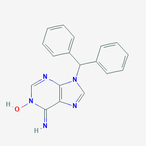 molecular formula C18H15N5O B038787 9-Benzhydryladenine 1-oxide CAS No. 122365-35-9