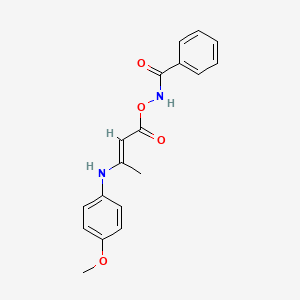N-({3-[(4-methoxyphenyl)amino]-2-butenoyl}oxy)benzamide