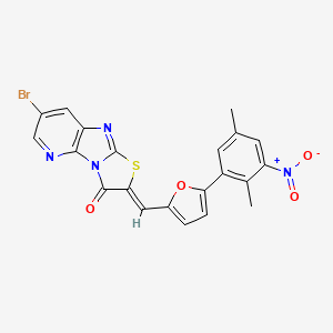 7-bromo-2-{[5-(2,5-dimethyl-3-nitrophenyl)-2-furyl]methylene}[1,3]thiazolo[2',3':2,3]imidazo[4,5-b]pyridin-3(2H)-one
