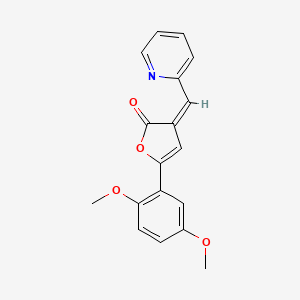 5-(2,5-dimethoxyphenyl)-3-(2-pyridinylmethylene)-2(3H)-furanone