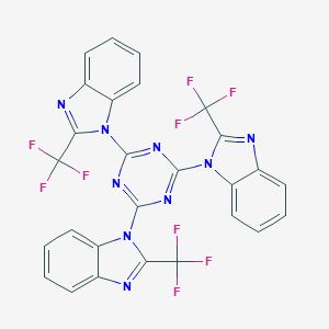 molecular formula C27H12F9N9 B387886 2,4,6-Tris[2-(trifluoromethyl)benzimidazolyl]-1,3,5-triazine 