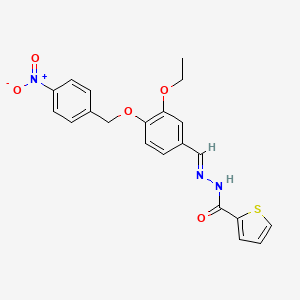 N'-{3-ethoxy-4-[(4-nitrobenzyl)oxy]benzylidene}-2-thiophenecarbohydrazide