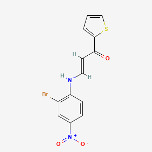 3-[(2-bromo-4-nitrophenyl)amino]-1-(2-thienyl)-2-propen-1-one