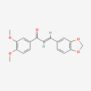 3-(1,3-benzodioxol-5-yl)-1-(3,4-dimethoxyphenyl)-2-propen-1-one