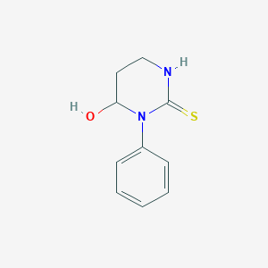 molecular formula C10H12N2OS B3879167 6-hydroxy-1-phenyltetrahydro-2(1H)-pyrimidinethione 