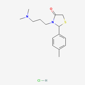 3-[3-(dimethylamino)propyl]-2-(4-methylphenyl)-1,3-thiazolidin-4-one hydrochloride