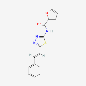 N-[5-(2-phenylvinyl)-1,3,4-thiadiazol-2-yl]-2-furamide