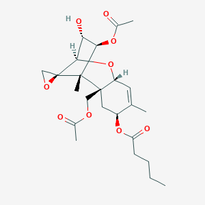 molecular formula C24H34O9 B038794 8-Pentanoylneosolaniol CAS No. 116163-74-7
