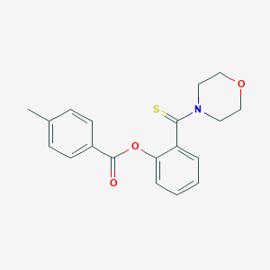 2-(4-Morpholinylcarbothioyl)phenyl 4-methylbenzoate