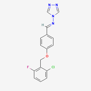 N-{4-[(2-chloro-6-fluorobenzyl)oxy]benzylidene}-4H-1,2,4-triazol-4-amine