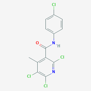 molecular formula C13H8Cl4N2O B387944 2,5,6-trichloro-N-(4-chlorophenyl)-4-methylpyridine-3-carboxamide 