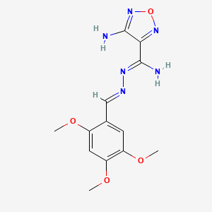 4-amino-N'-(2,4,5-trimethoxybenzylidene)-1,2,5-oxadiazole-3-carbohydrazonamide